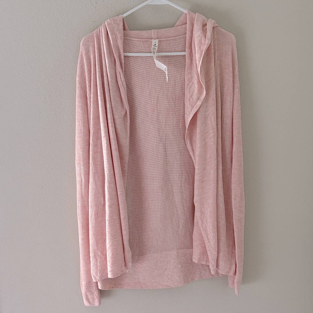 Lululemon Sundown Sweater Wrap Heathered Ballet‎ Slipper Women’s Size 4